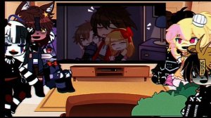 FNAF 1 (missing children) react to Afton family ||Elizabeth Afton 1/5||(W:BLOOD)