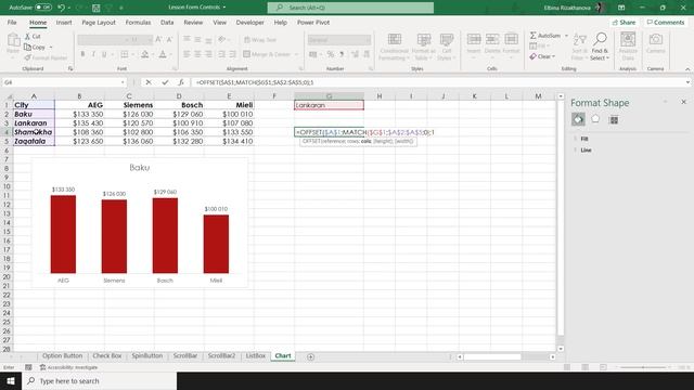 Интерактивная диаграмма в Excel (Именованный диапазон) смотреть онлайн