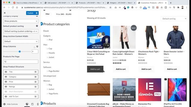 ? WooCommerce WordPress Tutorial 2024: How to Create an eCommerce Website FREE | Elementor Tutorial смотреть онлайн