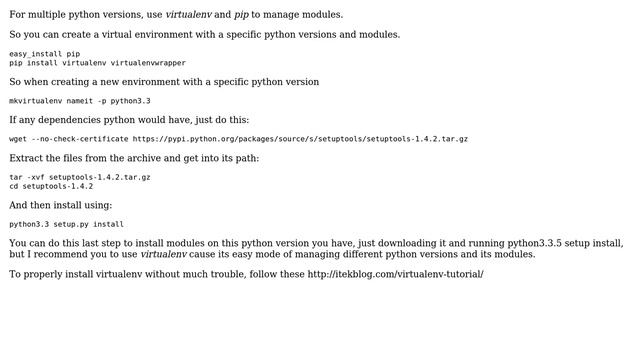 CentOS (rel6) with default python 2.6, but seperate 3.3.5 installation (3 Solutions!!) смотреть онлайн