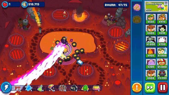 Bloons Adventure Time TD Supermonkey Sun God vs New Map Flame Kitchen Impoppable Mode смотреть онлайн
