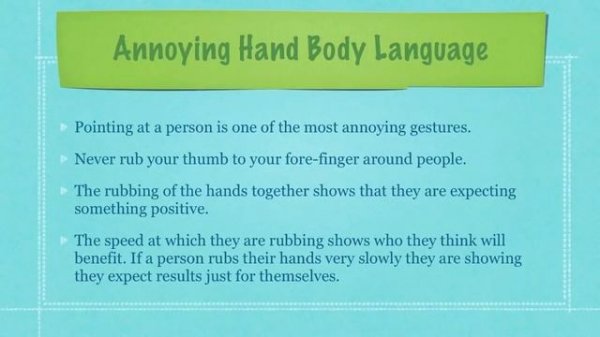 Gestures and Body Language Tutorial