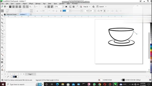 Corel Draw Tutorial! How to make coffee mug and his shadow on Corel draw смотреть онлайн