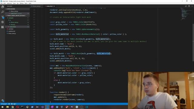 How to Add a Mouse Event Listener to threejs Meshes (THREE.Mesh objects) смотреть онлайн