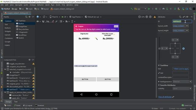 How to make an e-commerce android app?(Part-87)| Coupen dialog in my cart | Hindi Tutorial 2019 смотреть онлайн
