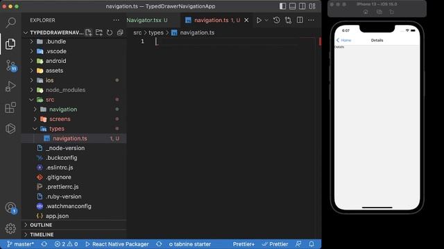 How to add drawer and stack navigation with TypeScript in react navigation смотреть онлайн