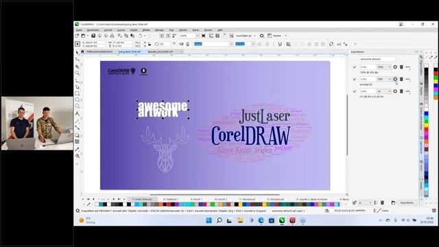 Datenexport an den Laser - Andockfester Export in CorelDRAW смотреть онлайн