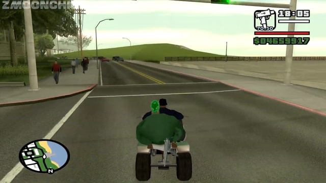 GTA San Andreas - Riding Across The Map On A Quadbike With A Homie