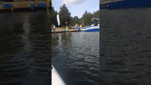Elliott wakeboarding, sitting dock start. смотреть онлайн