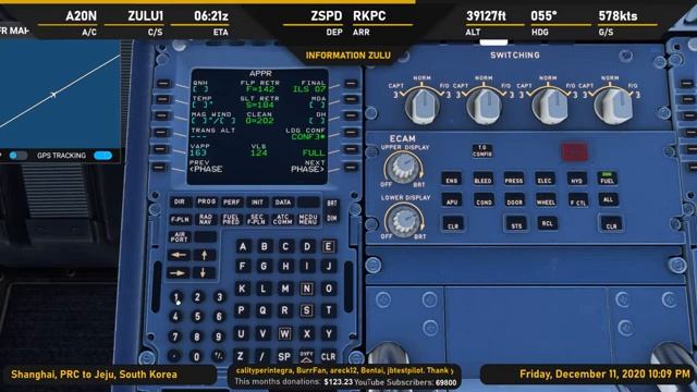 SHANGHAI - JEJU, SOUTH KOREA A320neo | Microsoft Flight Simulator 2020 смотреть онлайн