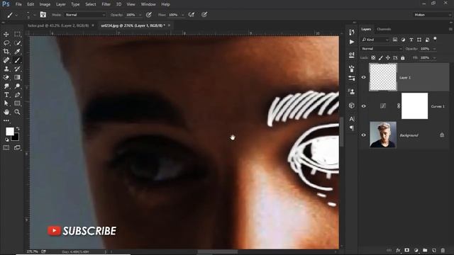 How to Create Outline Portrait Effect in Photoshop - #Photoshop Tutorials смотреть онлайн