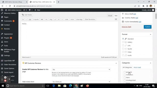 How to post a new blog from WordPress admin? смотреть онлайн