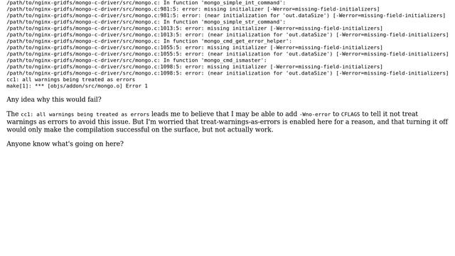 DevOps & SysAdmins: Compiling nginx with nginx-gridfs, getting mongo-c-driver errors during make смотреть онлайн