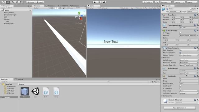Unity C# уроки / #8 - Пользовательский интерфейс и GameObject.Find смотреть онлайн