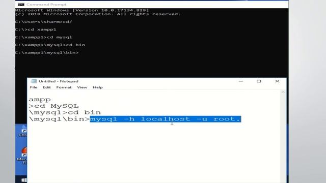 STEPS TO ACCESS MYSQL COMMAND LINE WITH XAMPP смотреть онлайн