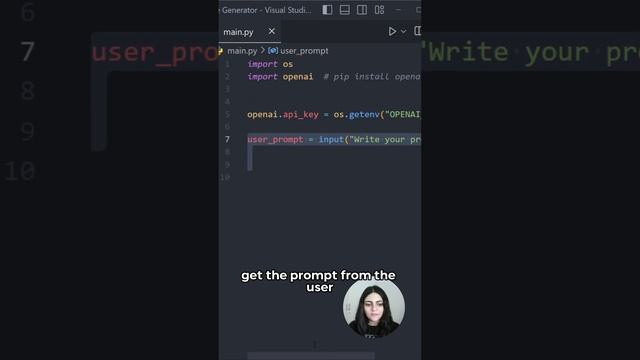 AI Image Generator with Python in 30 Seconds #openai #python смотреть онлайн