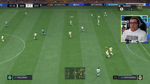 FIFA 22 MODO CARREIRA #19 | RECEBEMOS O SPORTING COM CASA CHEIA смотреть онлайн