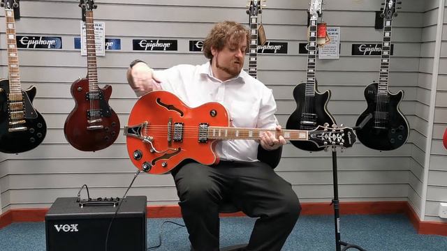 Epiphone Emperor Swingster Semi | Orange | Ex Display | Blackpool Store