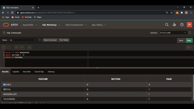 Use of Select, From, Where and Order By key words in SQL | Oracle Apex смотреть онлайн