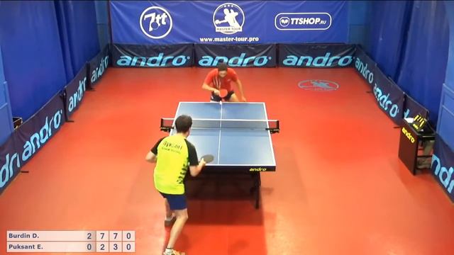 Настольный теннис матч 300619 4 Бурдин Дмитрий Пуксант Евгений смотреть онлайн
