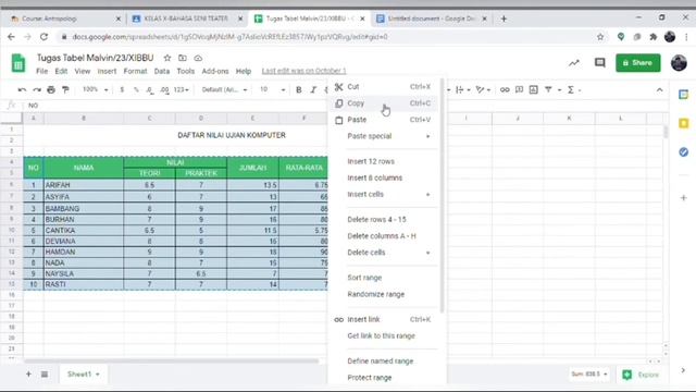 CARA MEMINDAHKAN TABEL DARI GOOGLE SHEETS KE GOOGLE DOCS смотреть онлайн