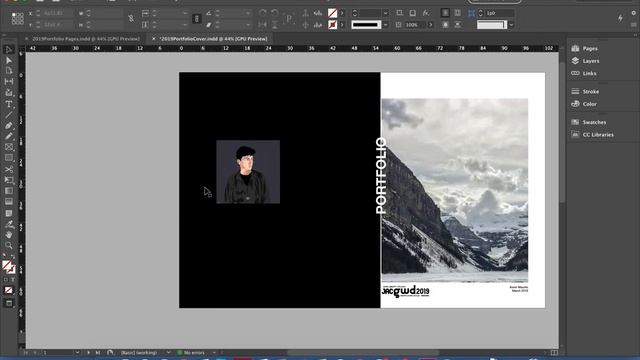 Creating Personal Portfolio Cover - InDesign CC смотреть онлайн