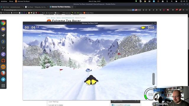 Exteme Tux Racer! - A FREE Linux Game. смотреть онлайн