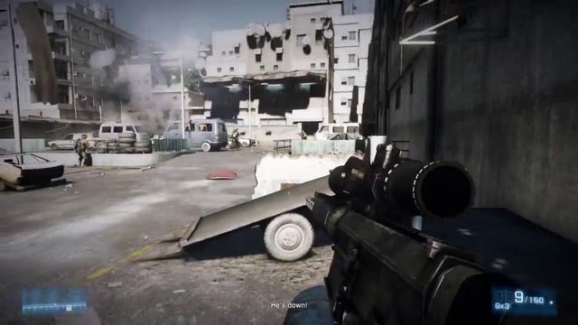 Battlefield 3 9800gt Playthrough 1 смотреть онлайн