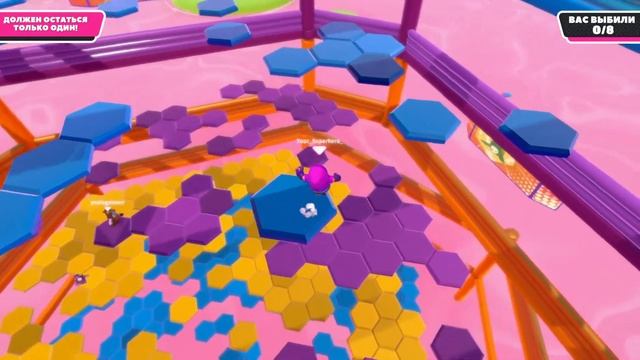 Fall Guys: эпичное противостояние двух мармеладок, на последней плитке смотреть онлайн