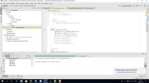 Модульное тестирование. JUnit. Основы Java EE. Урок 7