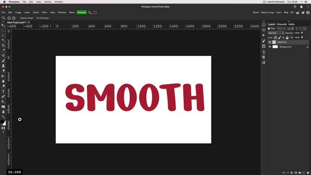 Jagged / Pixelated Text in Photopea - THE FIX! смотреть онлайн