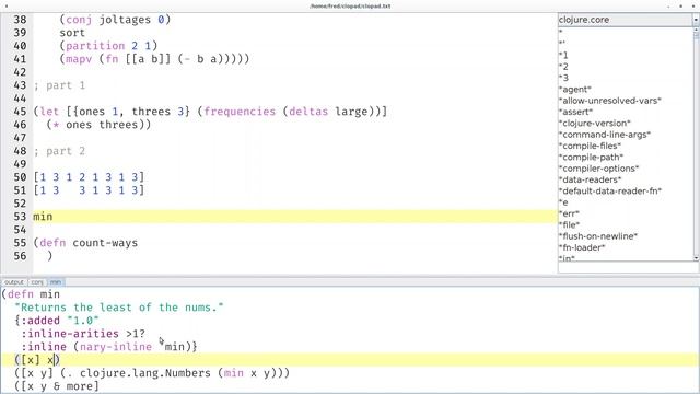 Advent of Code 2020 Day 10 Adapter Array in Clojure (multi-arity functions) смотреть онлайн
