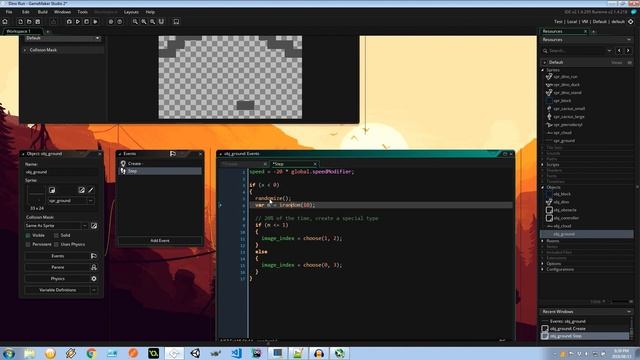 Make an Endless Runner Game - Adding the Ground - GameMaker Studio 2 смотреть онлайн