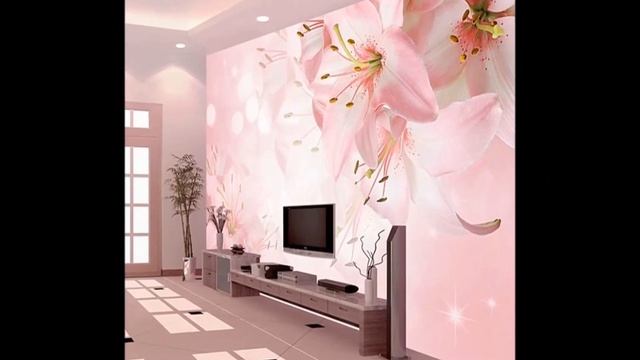 Обои с Цветами в Гостиную - фото 2018 / Wallpapers with Flowers in the Living Room Photo смотреть онлайн