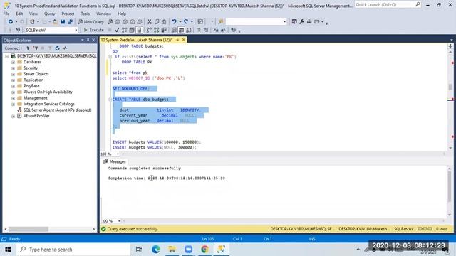Module 4 SQL System Predefined and Validation Functions In SQL смотреть онлайн