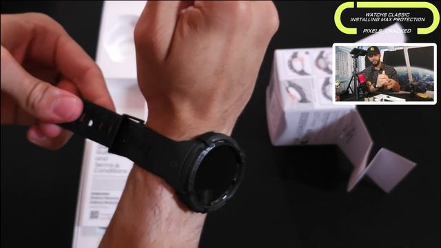 •Samsung Galaxy Watch6 Classic 47MM | Max Protection: Spigen Rugged Armor Pro & Display Protection!