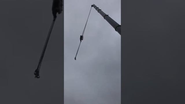 Услуги автокрана 180т/ Установка плит перекрытия смотреть онлайн