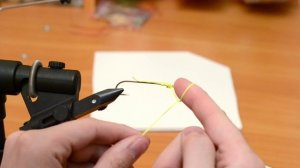 Вязание мушек с Данилычем - Финишный узел без использования инструментов.