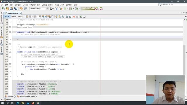 Belajar java netbeans swing Joption, Jbutton, dan JTextField смотреть онлайн