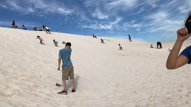 Sandboarding At Lancelin Sand Dunes