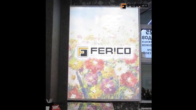 Натяжные потолки Ferico Double Vision "Цветочная поляна". Демонстрация технологии смотреть онлайн