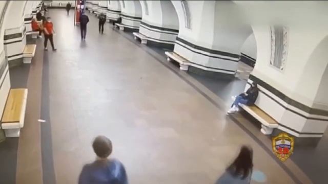 На станции метро «Алексеевская» мужчина выхватил рюкзак из рук пассажирки в вагоне и скрылся. смотреть онлайн