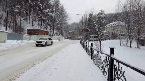 Белокуриха. Прогулка по курорту и канатная дорога. 7 января 2024