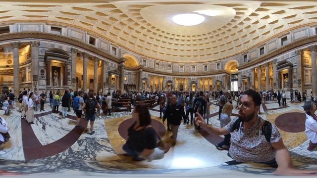 Rome Italy's Pantheon and its Ancient Roman Past (360/VR Tour) смотреть онлайн