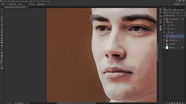 стилизованный портрет (Speed-art) смотреть онлайн