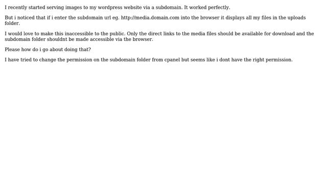 Wordpress: Wordpress CDN Subdomain URL not accessible to the public смотреть онлайн