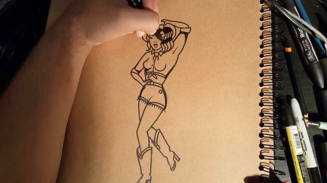 How to Draw an Old School Pin-up by thebrokenpuppet смотреть онлайн