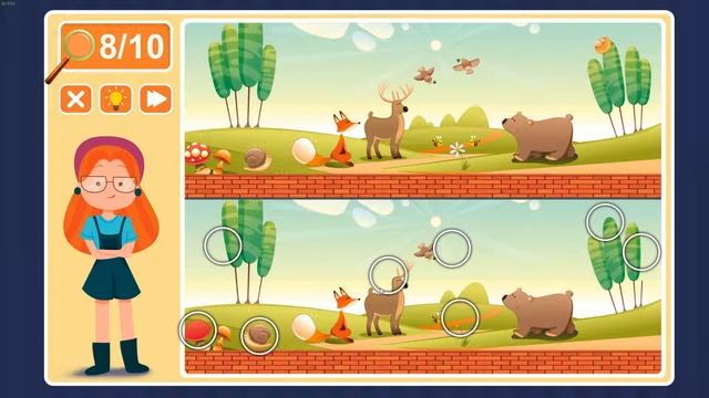 Viki Spotter: Zoo, Level 14 Walkthrough, 1080p/60FPS. смотреть онлайн