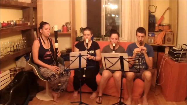 Baroque Imperial March on SATB recorders смотреть онлайн