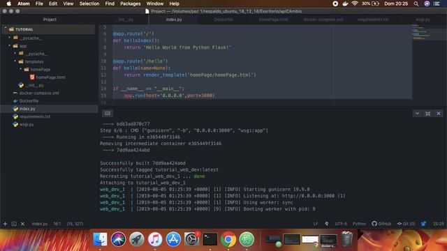 ejecutar docker compose смотреть онлайн